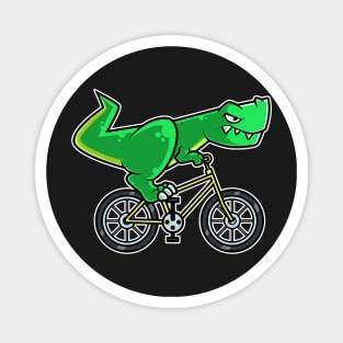 Tyrannosaurus Bicycle Cyclist Dinosaur Cycling design Magnet